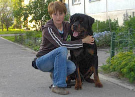 Argus and his owner